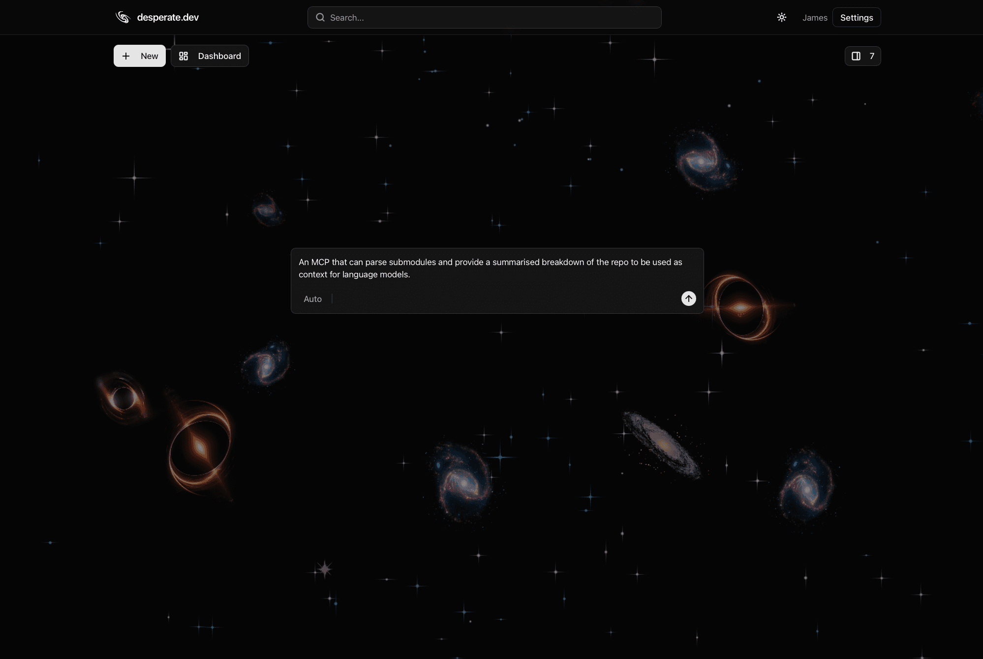 Analytics dashboard - Dark Mode