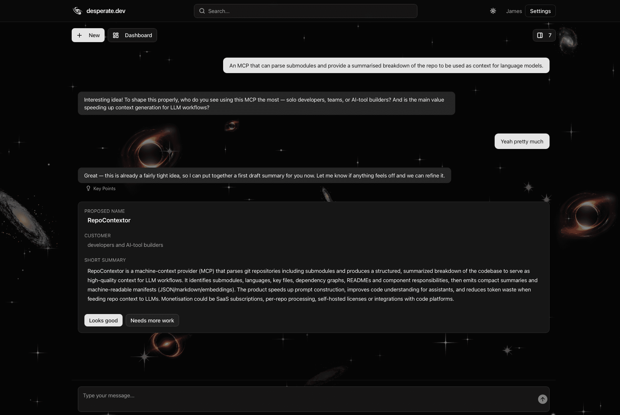 Analytics dashboard - Dark Mode