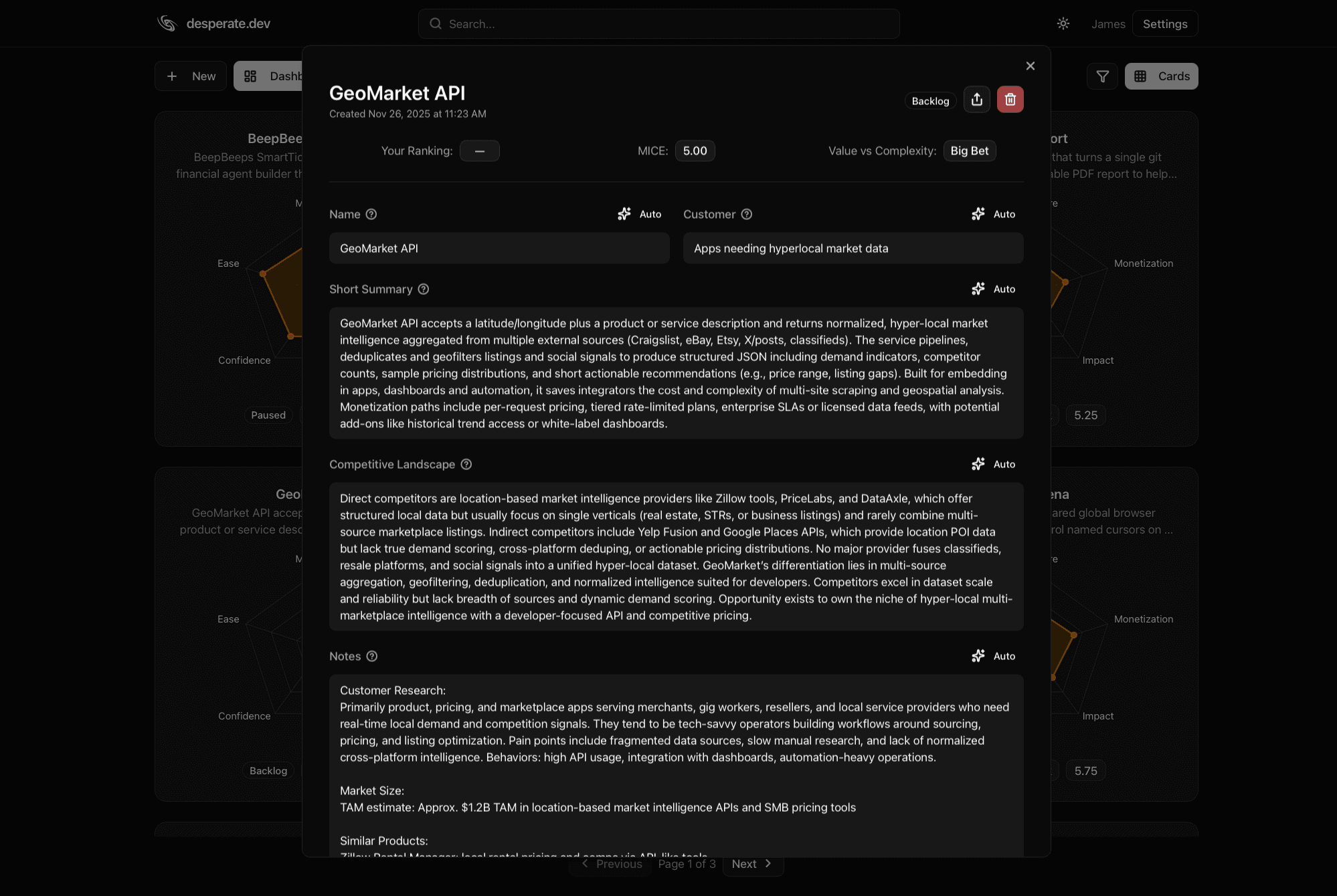 Export and integration - Dark Mode